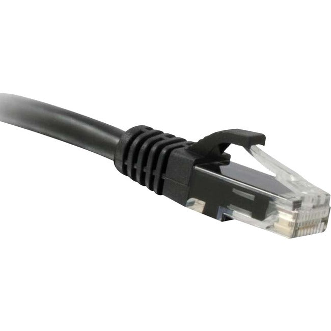 ENET C6-BK-3-ENC Cat6 Black 3 Foot Patch Cable with Snagless Molded Boot (UTP) High-Quality Network Patch Cable RJ45 to RJ45 - 3Ft