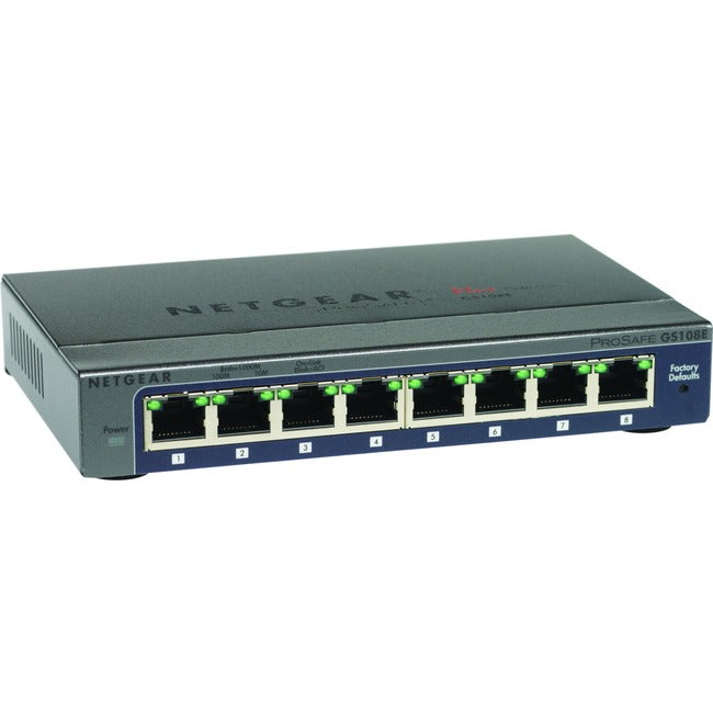 NETGEAR GS108E 8-Port Gigabit Plus Switch