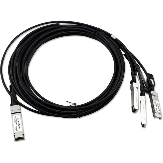 Axiom CAB-Q-4S-100G-2M-AX 100GBASE-CR4 QSFP28 to 4 x 25GbE SFP28 Passive DAC Arista Compatible 2m