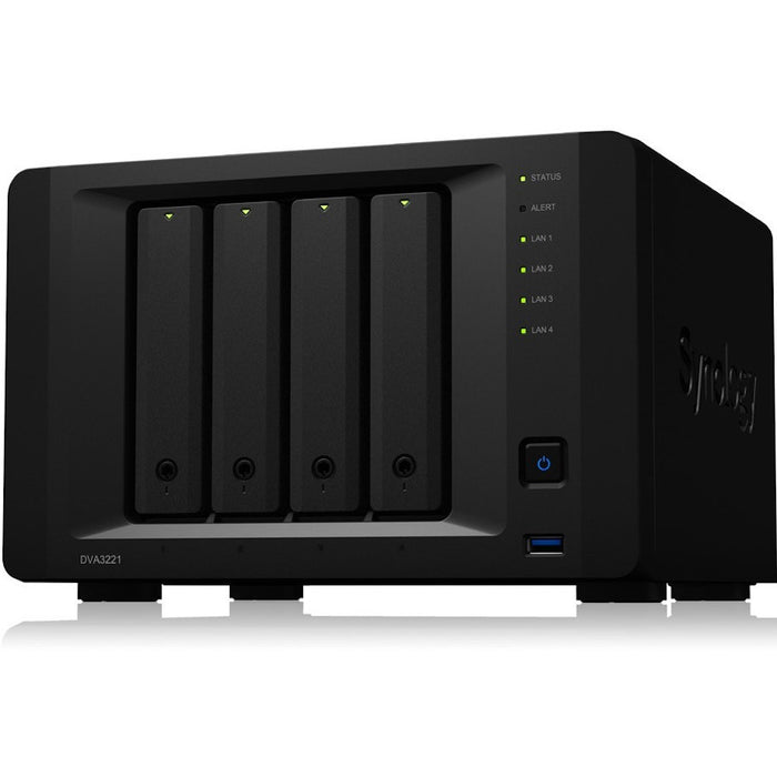 Synology DVA3221 4-Bay Deep Learning Video Analytics NVR Solution