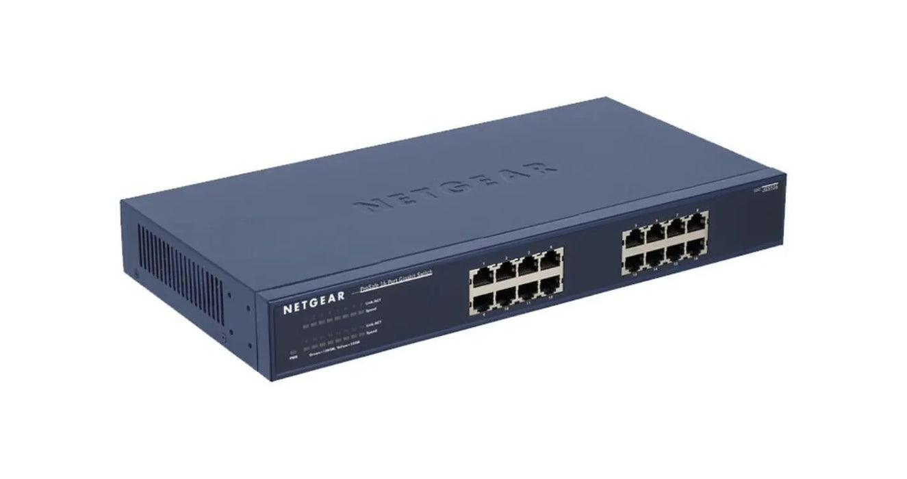 Netgear Jgs516 16-Port Gigabit Ethernet Unmanaged Switch