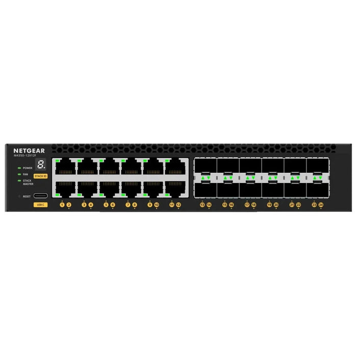 NETGEAR XSM4324 12x10G/Multi-Gig and 12xSFP+ Managed Switch