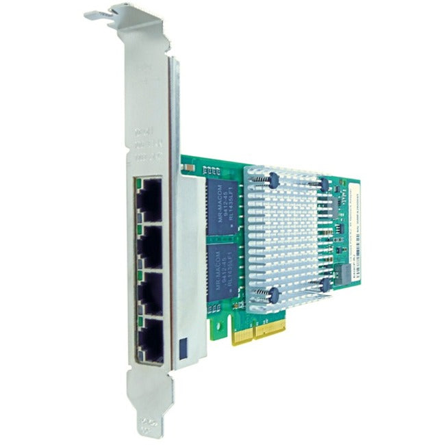 Axiom I350T4-AX 10/100/1000Mbs Quad Port RJ45 PCIe x4 NIC Card for Intel