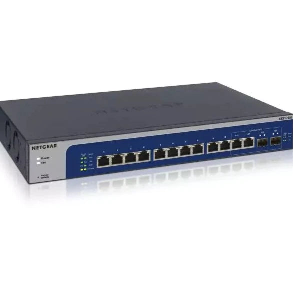 NETGEAR XS512EM 12-Port 10G-Gigabit/Multi-Gigabit Ethernet Switch with 2 SFP+ Combo Ports