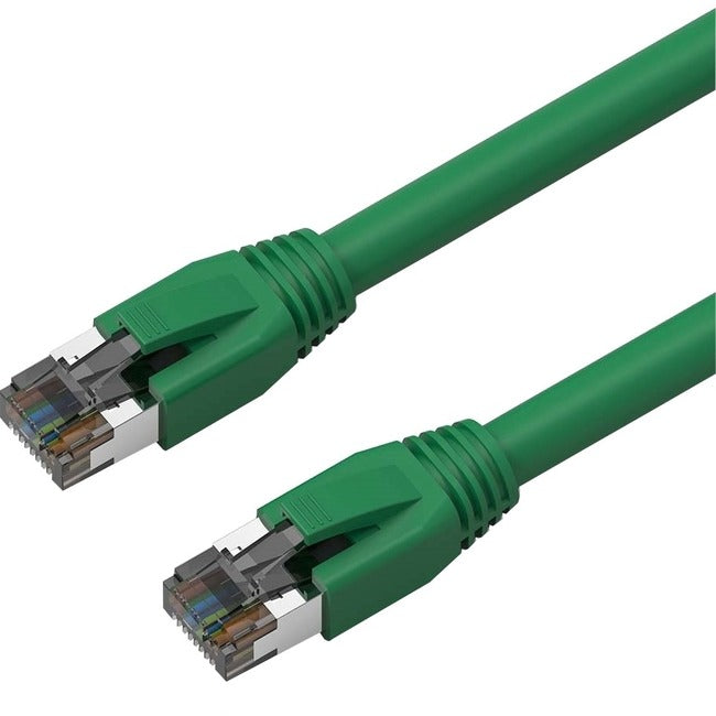 Axiom C8SBSFTP-N10-AX 10FT CAT8 2000mhz S/FTP Shielded Patch Cable Snagless Boot (Green)