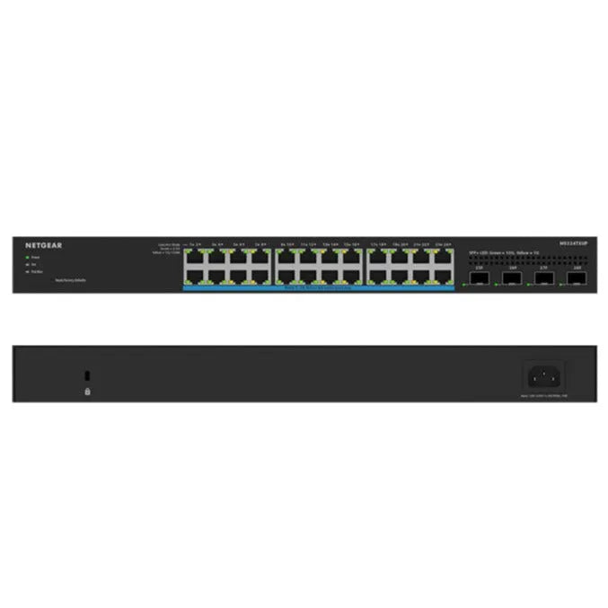 NETGEAR MS324TXUP 24-Port Multi-Gigabit (2.5G) Ethernet Ultra60 PoE++ Smart Switch with 4 SFP+ Ports