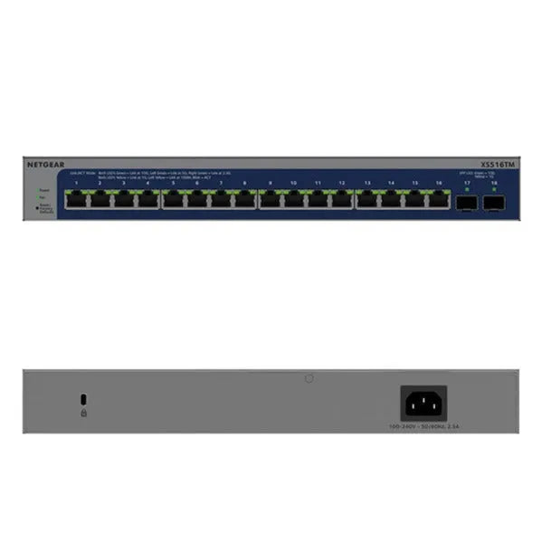 NETGEAR XS516TM 16-Port 10G/Multi-Gigabit Ethernet Smart Switch with 2 10G SFP+ Ports